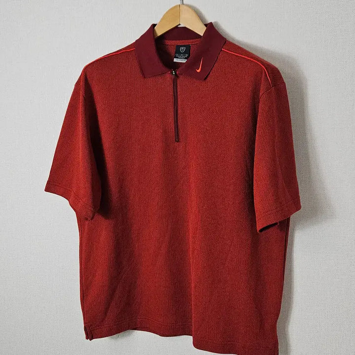 [BUNJANG] Nike Golf Polo Short Sleeve Knit Half Zip Top M (105) / 나이키 골프 폴로 반팔 카라티 니트 하프집업 풀집 M 105 거의 새상품