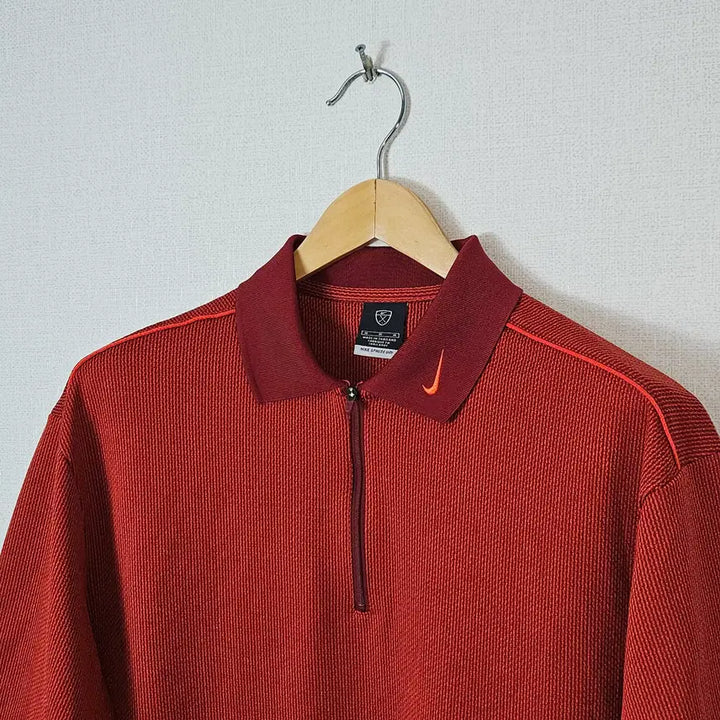 [BUNJANG] Nike Golf Polo Short Sleeve Knit Half Zip Top M (105) / 나이키 골프 폴로 반팔 카라티 니트 하프집업 풀집 M 105 거의 새상품
