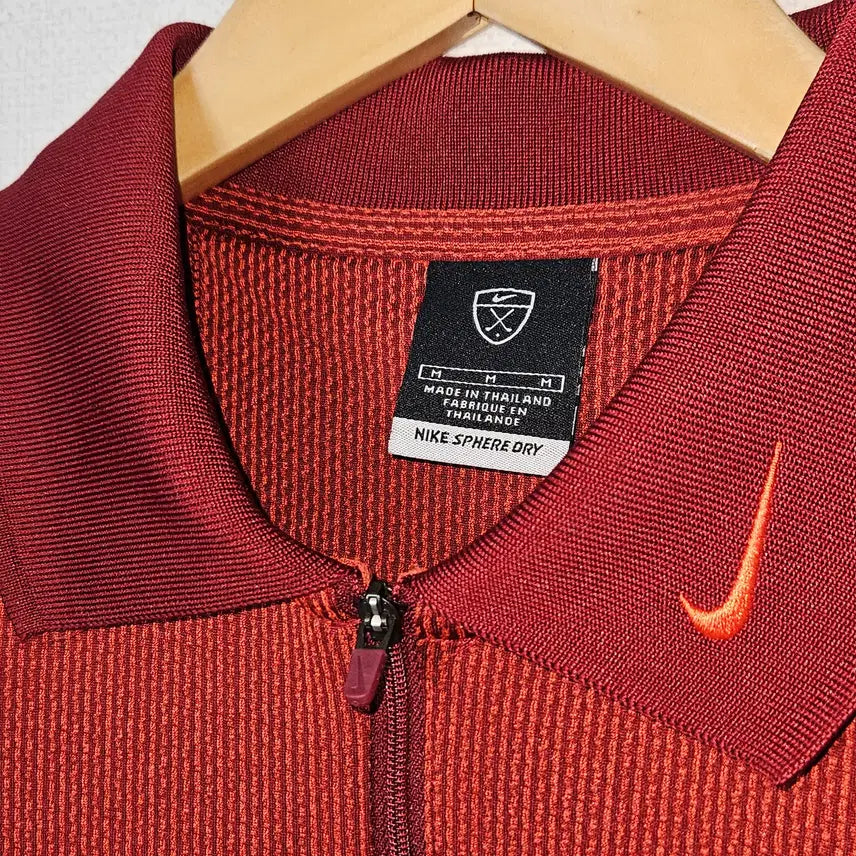 [BUNJANG] Nike Golf Polo Short Sleeve Knit Half Zip Top M (105) / 나이키 골프 폴로 반팔 카라티 니트 하프집업 풀집 M 105 거의 새상품