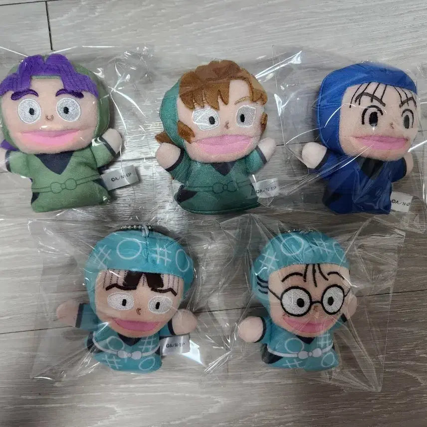 [BUNJANG] Nintama Rantaro Health Committee Isaku Rantaro Finger Puppet Plush Bundle Set / 닌타마 란타로 보건위원회(이사쿠, 란타로) 손가락 인형 누이 일괄 판매