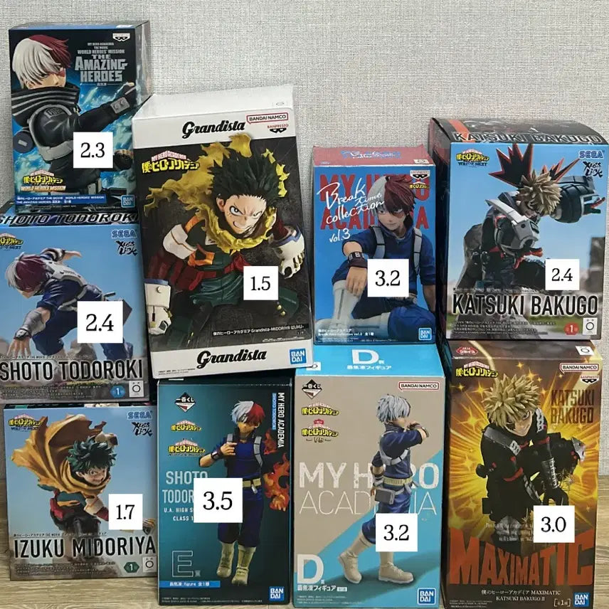 [BUNJANG] My Hero Academia Figure / 나히아 피규어