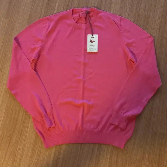 [BUNJANG] GRAN SASSO Pink Long Sleeve Knit (Size 48) / 그란사소 그랑사소 GRAN SASSO 핑크 긴팔 니트