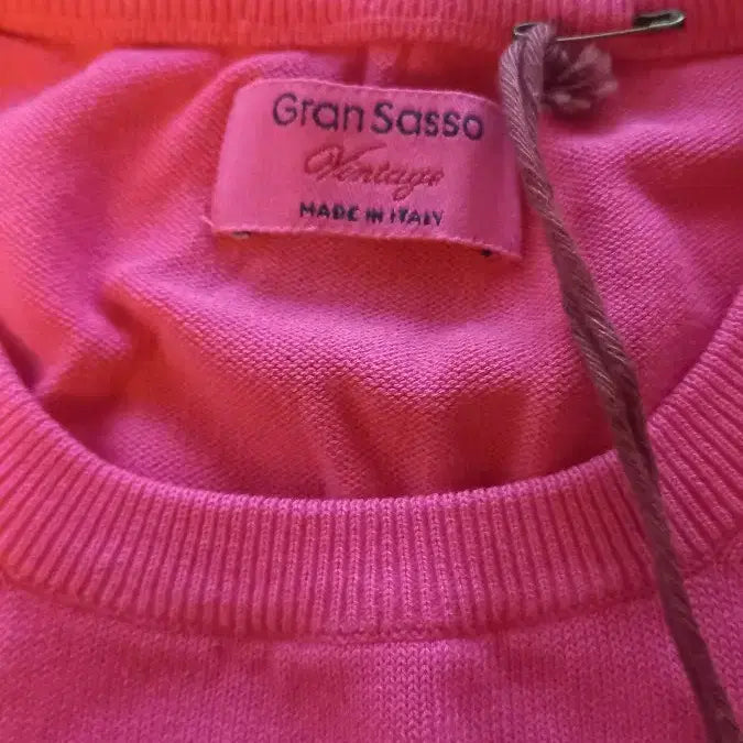 [BUNJANG] GRAN SASSO Pink Long Sleeve Knit (Size 48) / 그란사소 그랑사소 GRAN SASSO 핑크 긴팔 니트