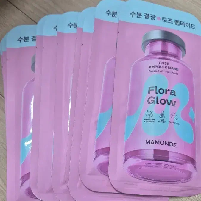 [BUNJANG] Mamonde Flora Glow Rose Peptide Mask (10 Sheets) / 마몽드 플로라 글로우 로즈 펩타이드 마스크10매