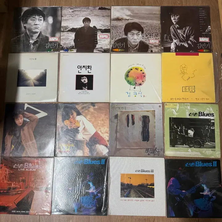 [BUNJANG] Various Artists Korean Folk Rock &amp; Pop Vinyl Records Bundle / Lp 레코드판 김민기 1-4집 김광석 신촌블루스 한영애 이문세 산울림 등