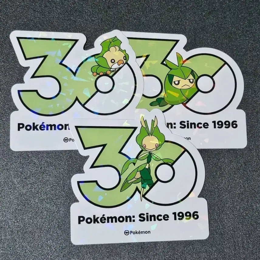 [SOLD OUT] 일괄) 포켓몬 로고 30주년 스티커 두르보 두르쿤 모라머