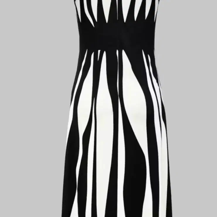 [BUNJANG] Stylish Pattern Maxi Dress / 세련 패턴 맥시 원피스m .새상품