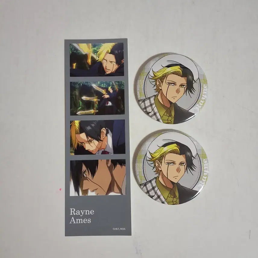 [BUNJANG] Mashle: Magic and Muscles Ray Ames Can Badge &amp; Life Four Cuts Goods Bundle / 마슐 레인 에임즈 캔뱃지 인생네컷 굿즈 일괄