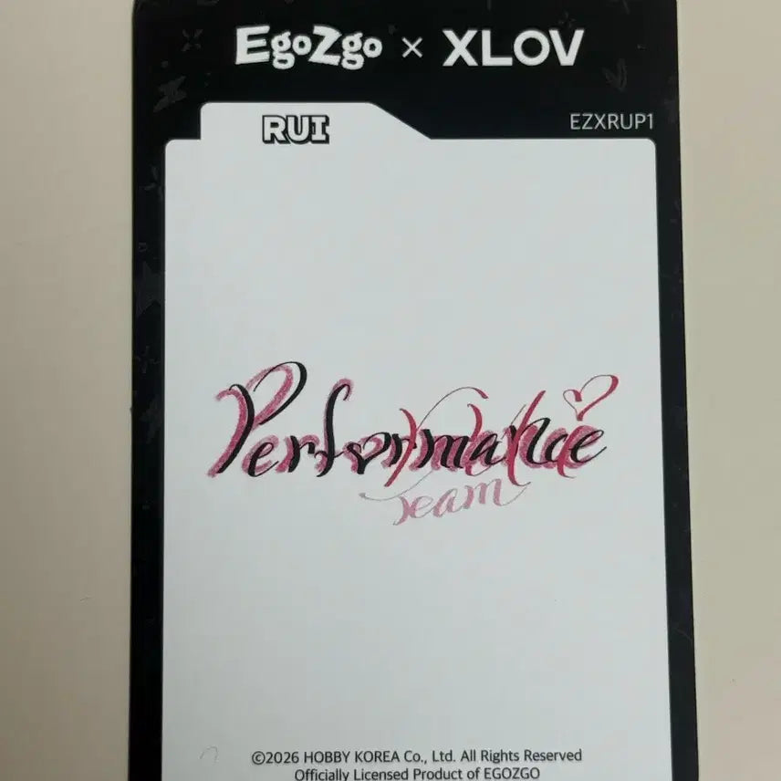 [BUNJANG] XLOV XGOJIGO WELCOME KIT Ruie Photocard / 이고지고 엑스러브 Xlov 웰컴키트 포카 루이