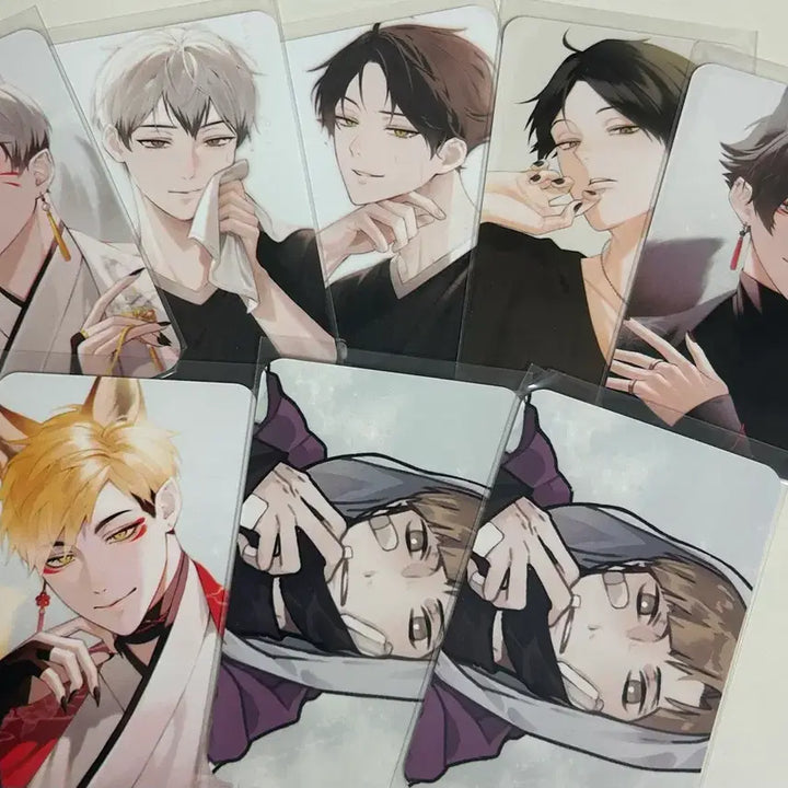 [BUNJANG] Haikyu!! Merchandise Sticker &amp; Photocard Bundle Set / 급전!!) 하이큐 비공굿/스티커/포카 지류 일괄