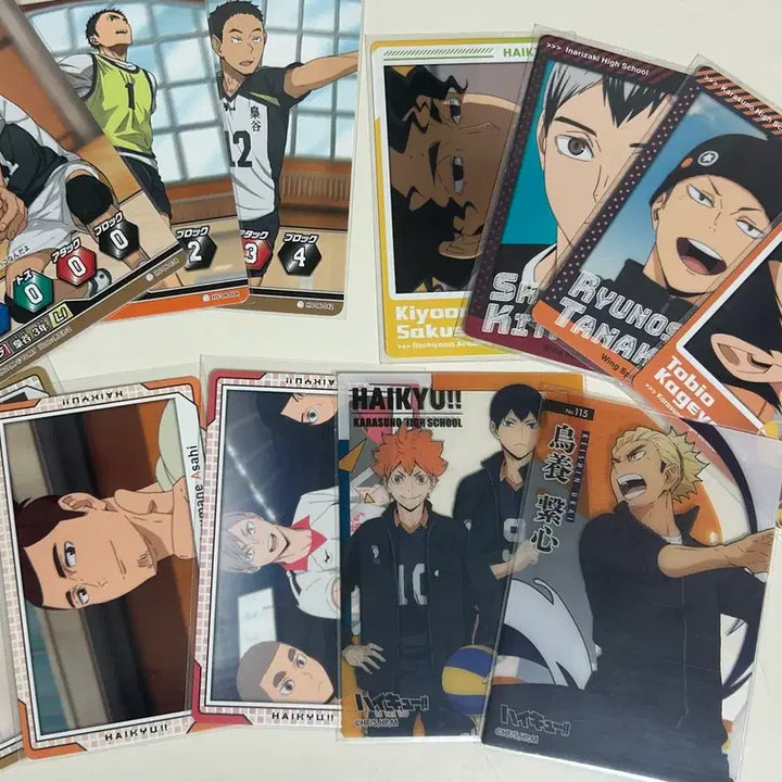 [BUNJANG] Haikyu!! Merchandise Sticker &amp; Photocard Bundle Set / 급전!!) 하이큐 비공굿/스티커/포카 지류 일괄
