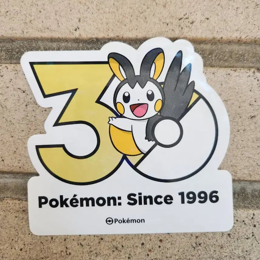 [SOLD OUT] 포켓몬 30주년 로고 스티커 에몽가