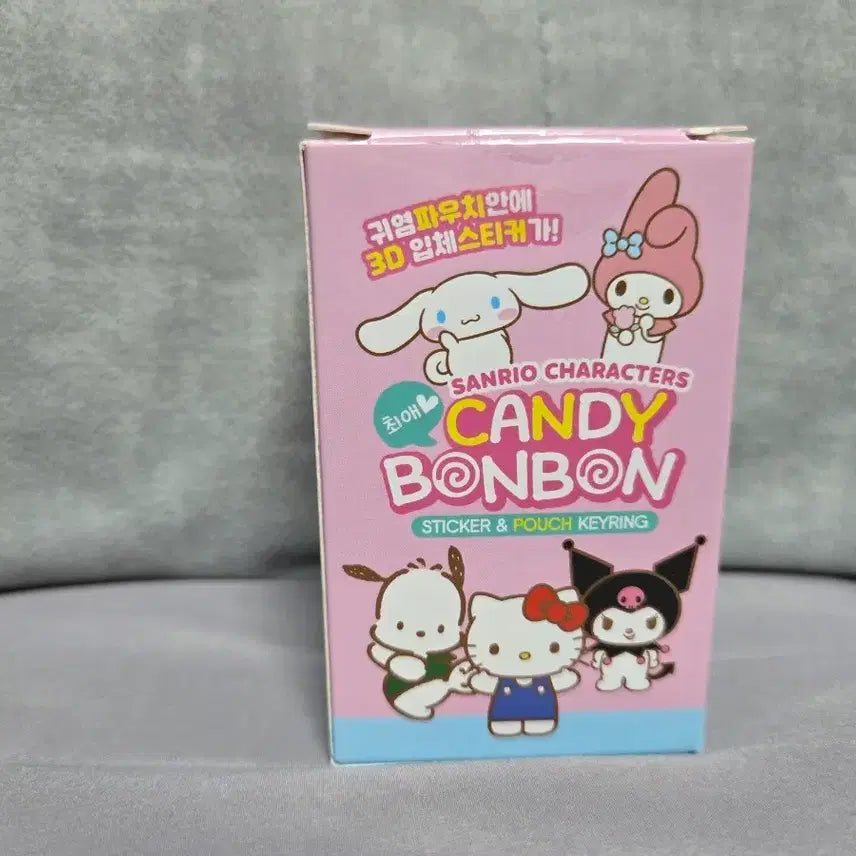 [BUNJANG] Sanrio Characters Candy Bonbon Sticker &amp; Pouch Keyring (Cinnamoroll) / 산리오 캐릭터즈 캔디 봉봉 시나모롤 스티커&amp;파우치 키링