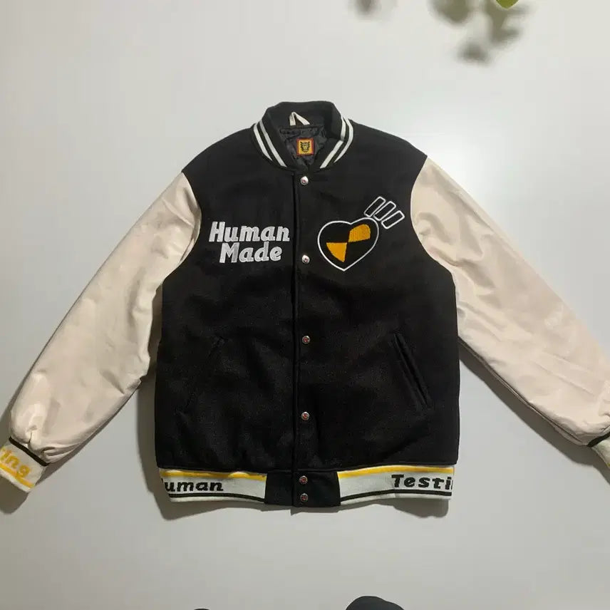[SOLD OUT] 휴먼메이드 x 에이셉 라키 바시티자켓