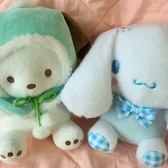[BUNJANG] Sanrio Pochacco &amp; Cinnamoroll Medium Plush Dolls / 산리오 포차코, 시나모롤 중형인형