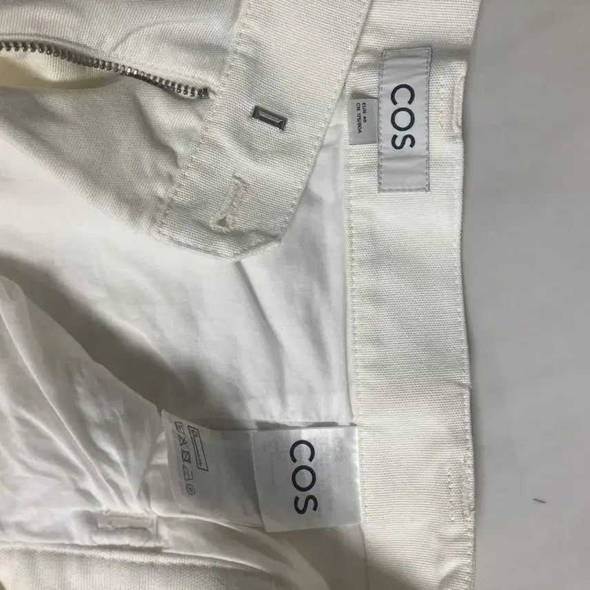 [BUNJANG] COS Wide Leg Cotton Pants White / COS 코스 면바지 와이드팬츠 화이트진