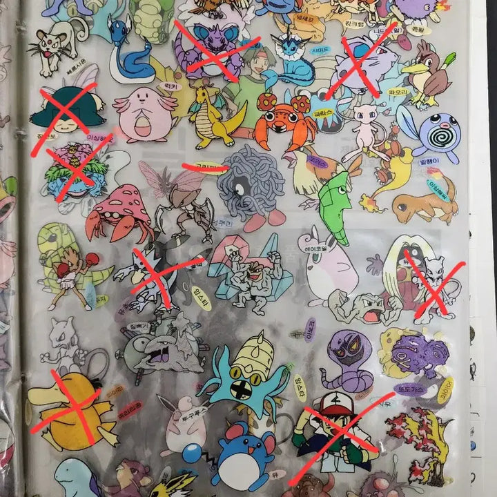 [BUNJANG] Pokemon Bakery Stickers (1999-2000 Version) / 포켓몬 샤니 구버전 띠부씰 스티커 뗀씰 99-00년도 버전