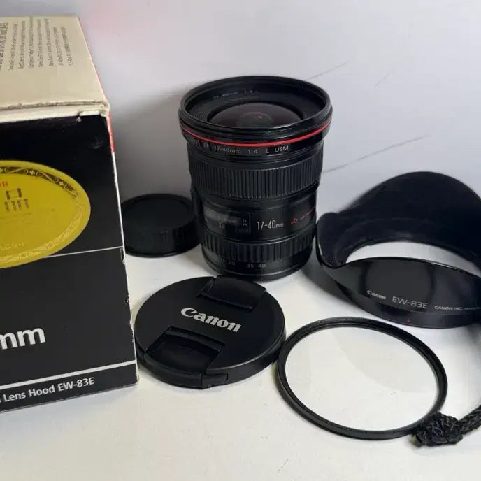 [SOLD OUT] 캐논 정품 EF 17-40mm f4 L USM 박스풀 굉각렌즈