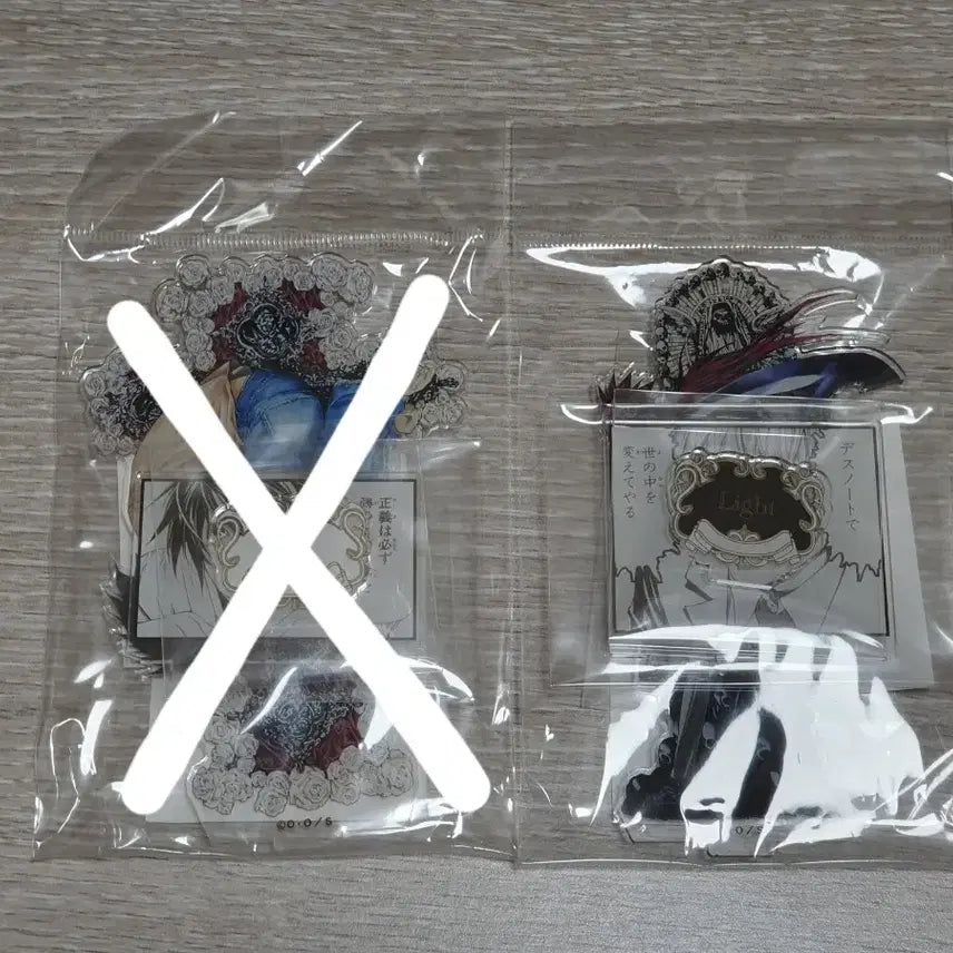 [BUNJANG] Death Note L &amp; Light Original Drawing Exhibition Diorama Acrylic Stand / 데스노트 엘 라이토 원화전 디오라마 아크릴 스탠드
