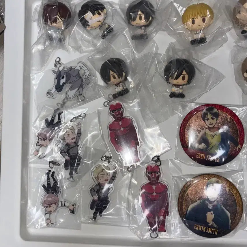 [BUNJANG] Attack on Titan Ichiban Kuji "Each Resolve" Sub-Lot Prizes Bundle Set (23 Items) / (일괄/23개)진격의거인 각자의 결의 이치방쿠지 하위상 E,F,G,H,I