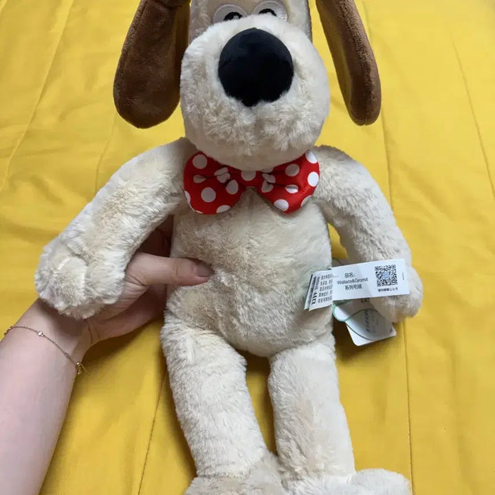 [BUNJANG] Gromit Medium Plush Toy with Ribbon / 그로밋 중형인형 새상품 리본그로밋