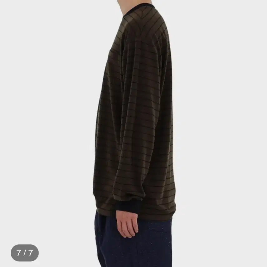 [BUNJANG] Homly Stripe Long Sleeve Shirt / Homly 홈리 스트라이프 롱슬리브