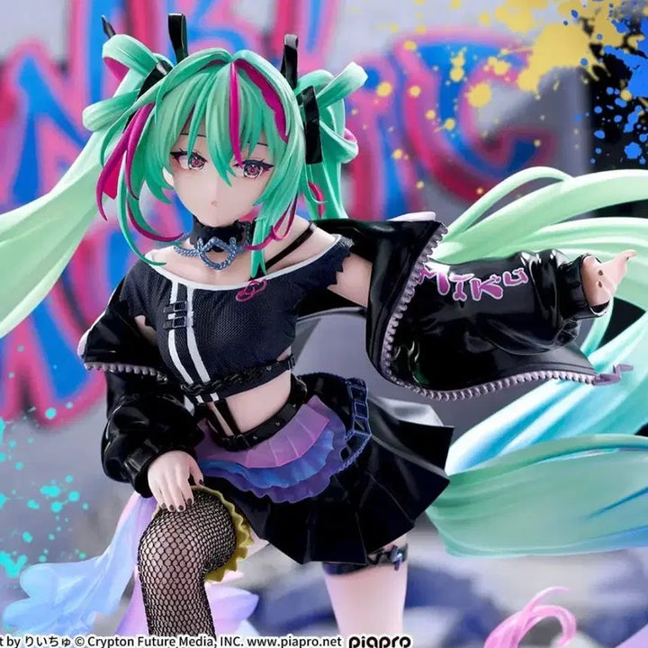 [BUNJANG] Sega Figureism Hatsune Miku Punk Ver. Figure (Sealed) / [미개봉]세가 피규어리즘 하츠네 미쿠 펑크 punk 피규어