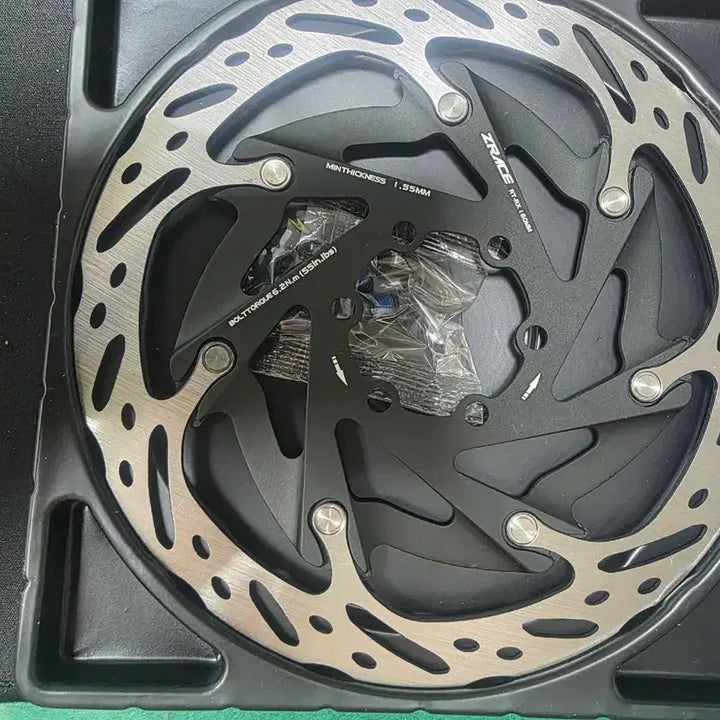 [BUNJANG] ZRACE RT-RX 160mm 6-Bolt Disc Brake Rotor (Heat Dissipating) / (새제품)ZRACE 160미리 6볼트 방열 자전거 디스크브레이크 로터