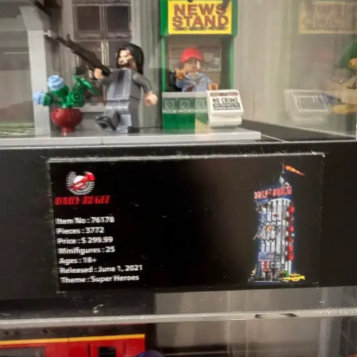 [BUNJANG] LEGO Marvel Spider-Man Daily Bugle Set with Case and Custom Figures / 레고 마블 스파이더맨 데일리 뷰글 + 케이스 + 피규어 커스텀