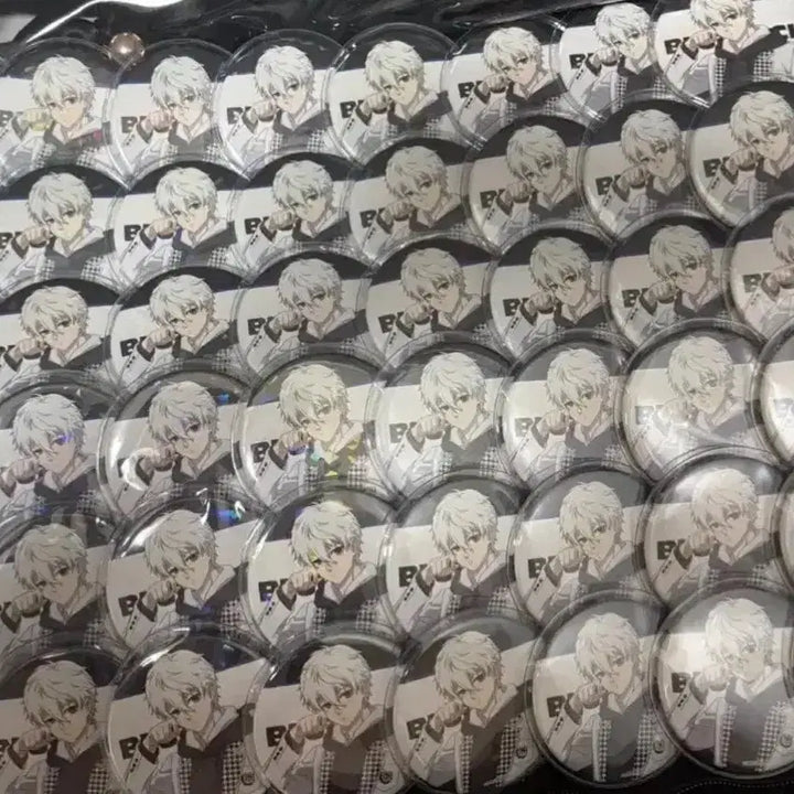 [BUNJANG] Blue Lock Seishiro Nagi Tsutaya Uniform Hologram Can Badge Set (48 pcs) / 블루록 나기 세이시로 츠타야 교복 홀로그램 캔뱃지 뱃지 48개 a3