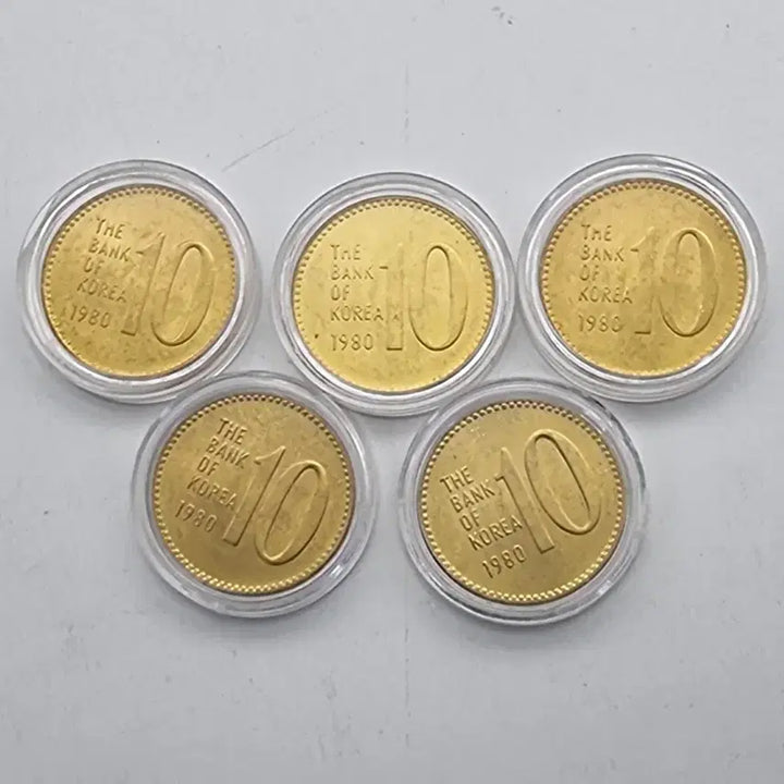 [BUNJANG] 1980 10 Won Coin Unused (5 Pieces) / 1980년10주화 미사용5개