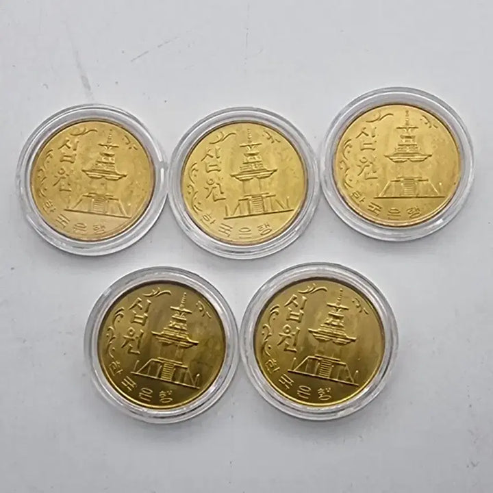 [BUNJANG] 1980 10 Won Coin Unused (5 Pieces) / 1980년10주화 미사용5개