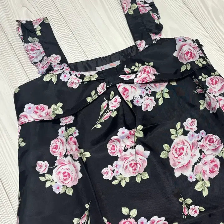 [BUNJANG] Vintage Rose Pattern Gyaru One-Piece Dress / 빈티지 로즈 패턴 갸루 원피스 오네 히메 페어리