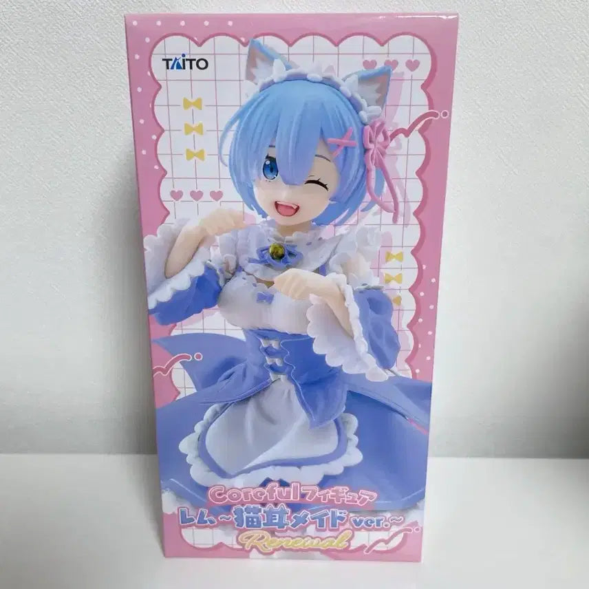 [BUNJANG] Taito Coreful Rem Cat Maid Renewal Ver. Figure / 타이토 코어풀 피규어 렘 고양이 메이드 Renewal ver.