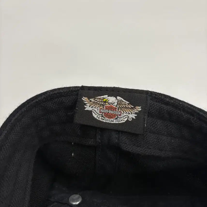 [BUNJANG] Harley Davidson Skull Embroidery Black Ball Cap / Harley Davidson 할리데이비슨 스컬 자수 블랙 볼캡 모자