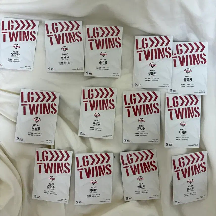 [BUNJANG] LG Twins Baseball Player Cards / LG 프로모션 팩 카드 양도
