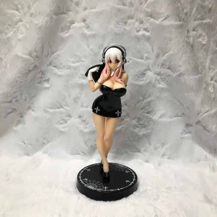 [BUNJANG] Super Sonico Furyu Holygirl Black Classic Bishoujo Figure / (급처) 슈퍼소니코 후류 홀리걸 블랙 고전 미소녀 피규어