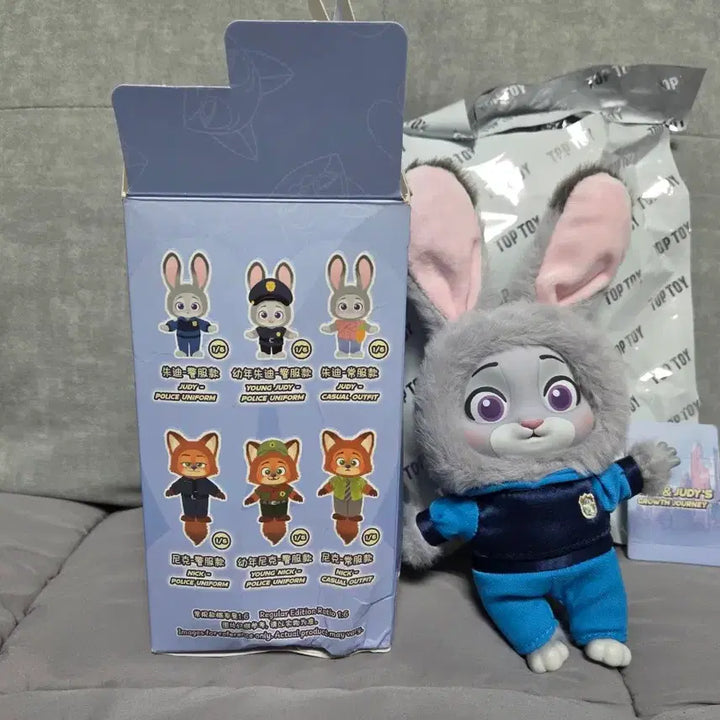 [BUNJANG] Toptoy Zootopia Nick &amp; Judy Growth Series Plush Doll / 탑토이 주토피아 닉 앤 주디 성장시리즈 봉제인형 굿즈