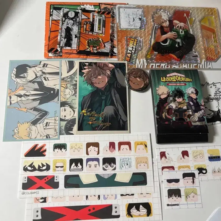 [BUNJANG] My Hero Academia Bakugo Heroes Acrylic Diorama Original Art Exhibition Memorial Card Bundle Set / 히로아카 바쿠고 heroes 아크릴 디오라마 원화전 메모리얼 카드 일괄
