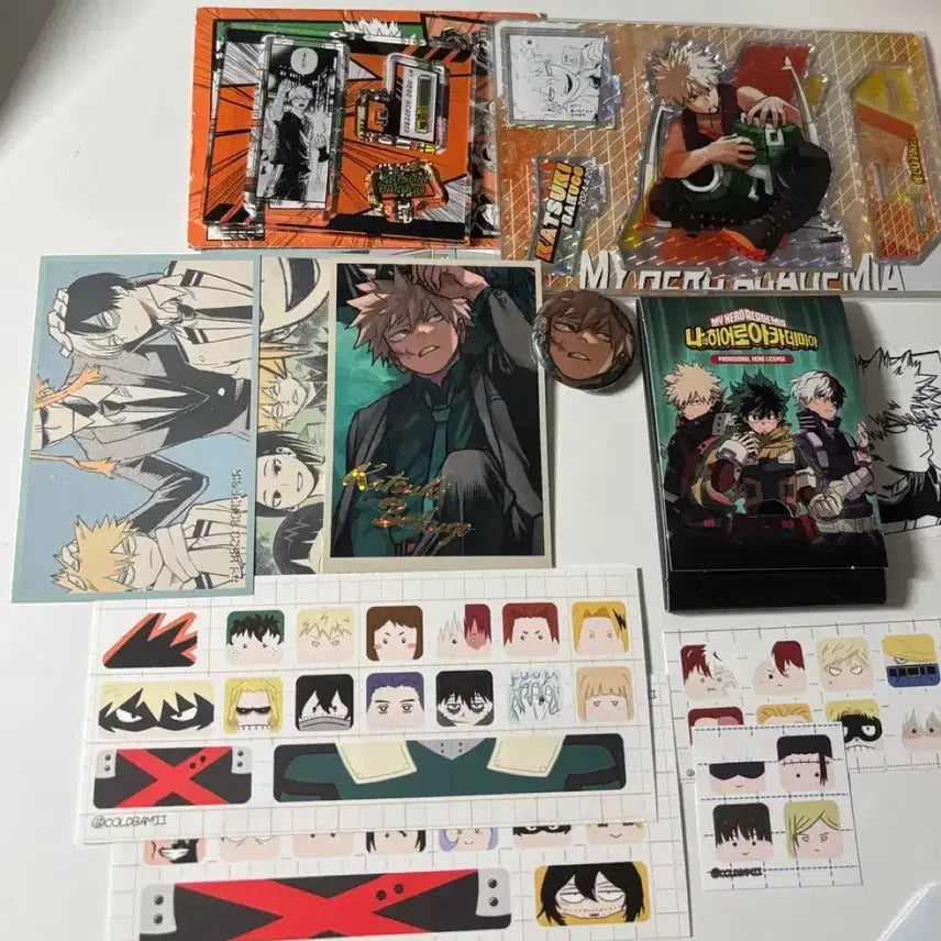[BUNJANG] My Hero Academia Bakugo Heroes Acrylic Diorama Original Art Exhibition Memorial Card Bundle Set / 히로아카 바쿠고 heroes 아크릴 디오라마 원화전 메모리얼 카드 일괄