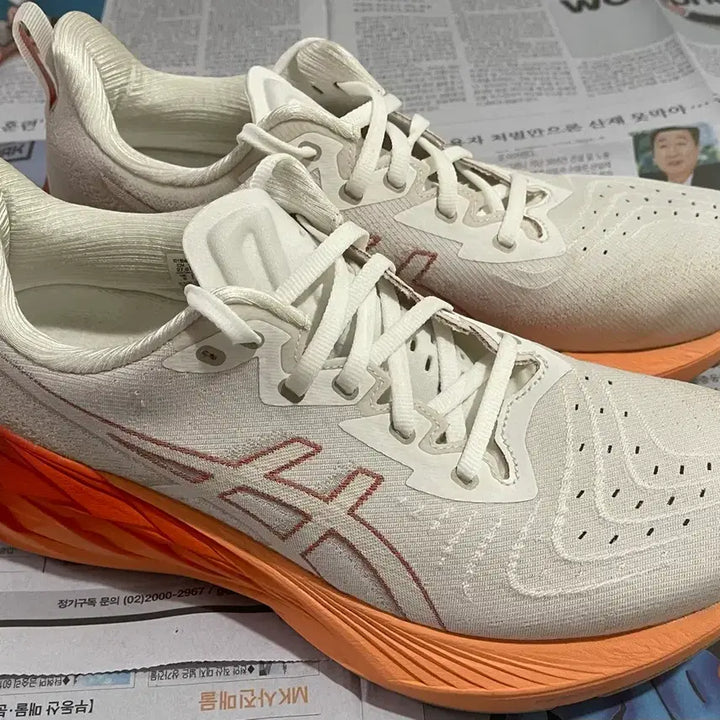 [BUNJANG] ASICS NovaBlast 4 White Moonrock Shoes / 아식스 노바블라스트4 화이트 문락 [270]