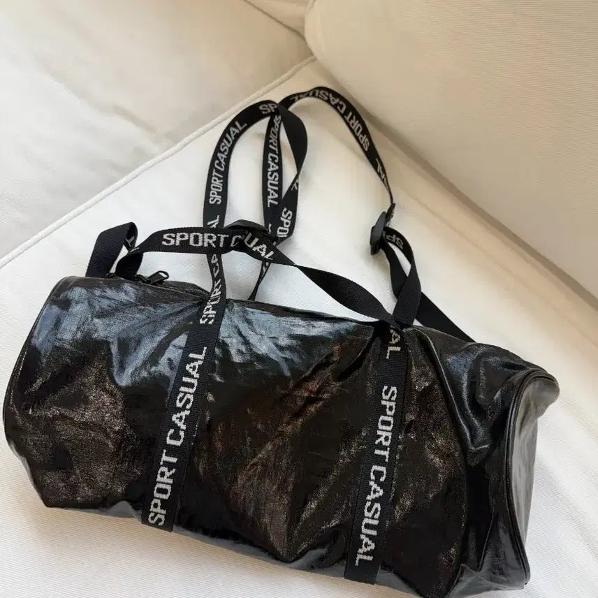 [BUNJANG] Heritage Floss Patent Sports Gym Bag / 헤리티지 플로스 페이턴트 짐백
