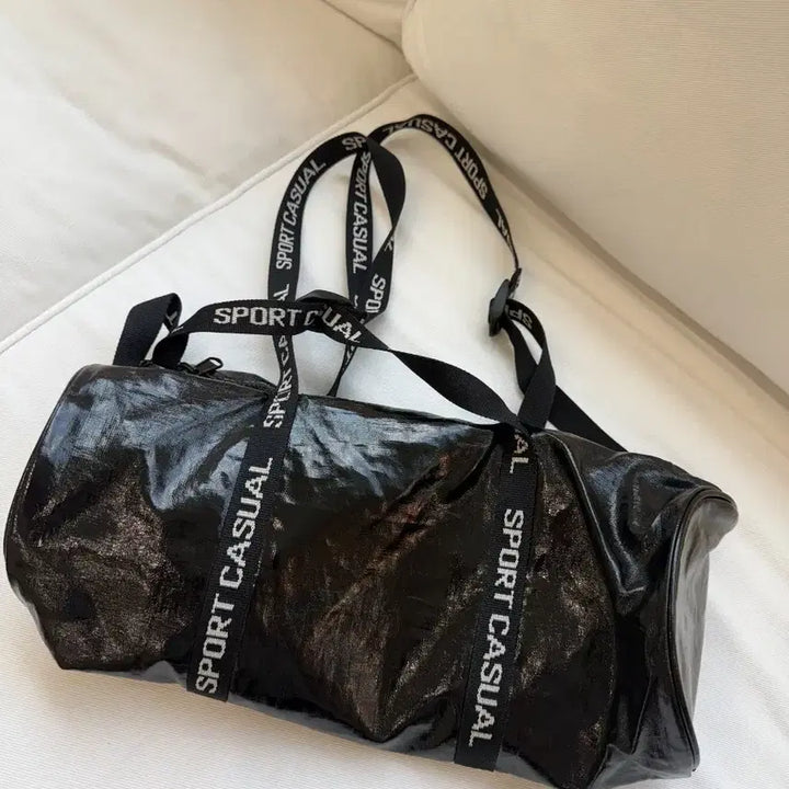 [BUNJANG] Heritage Floss Patent Sports Gym Bag / 헤리티지 플로스 페이턴트 짐백