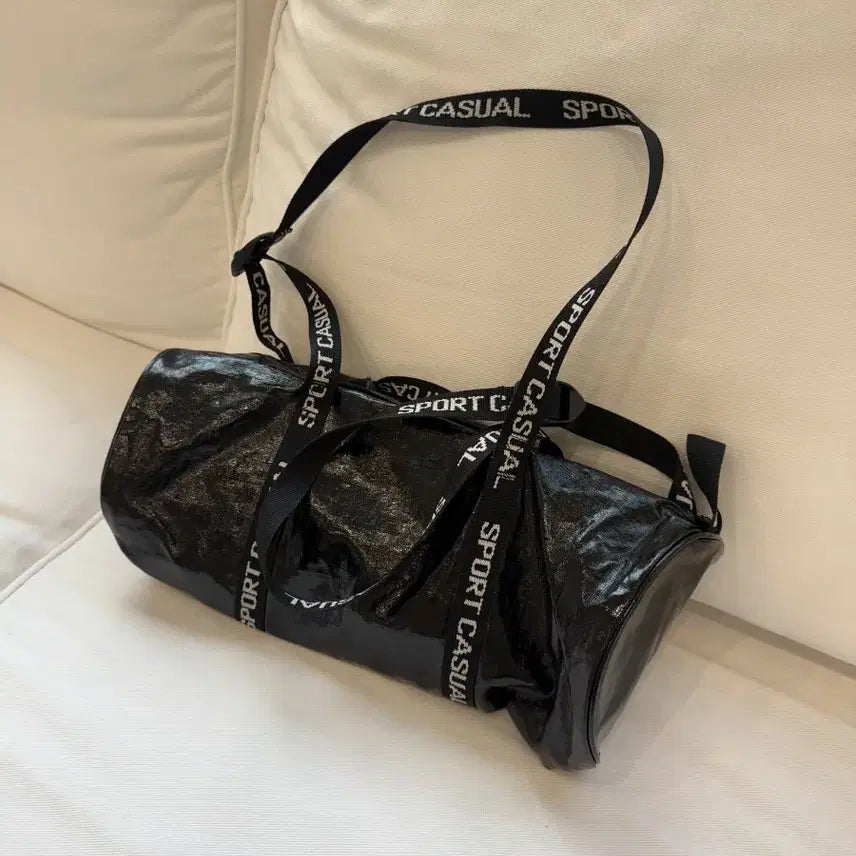 [BUNJANG] Heritage Floss Patent Sports Gym Bag / 헤리티지 플로스 페이턴트 짐백