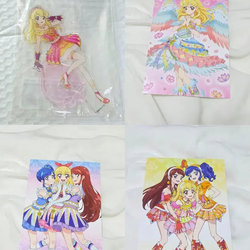 [BUNJANG] Aikatsu! Museum Ichigo Hoshimiya Acrylic Stand &amp; Special Postcard Set / 네고x 올 아이카츠 뮤지엄 블루레이 호시미야 이치고 아크릴스탠드 특전엽서