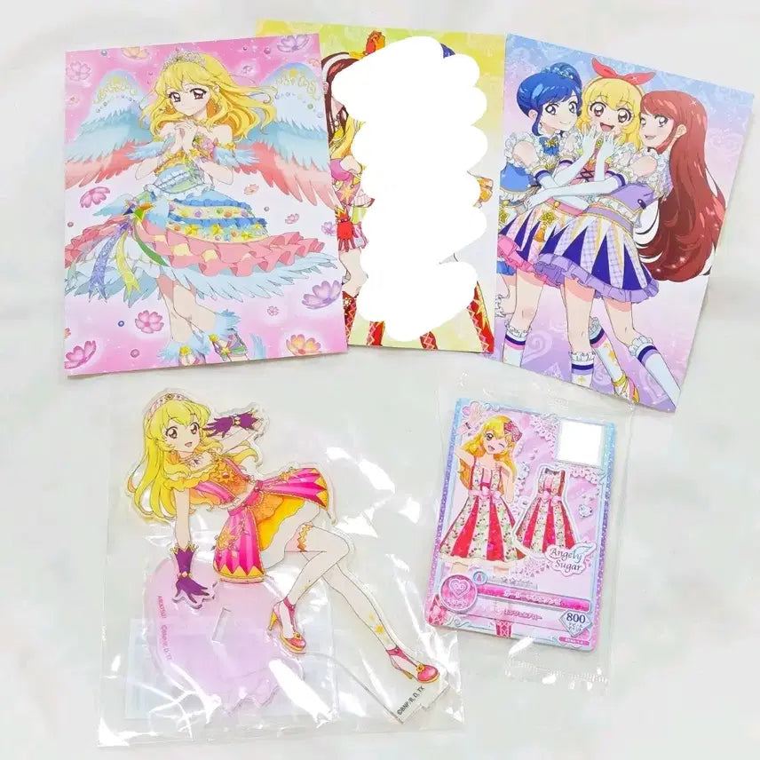 [BUNJANG] Aikatsu! Museum Ichigo Hoshimiya Acrylic Stand &amp; Special Postcard Set / 올 아이카츠 뮤지엄 블루레이 호시미야 이치고 아크릴스탠드 특전엽서