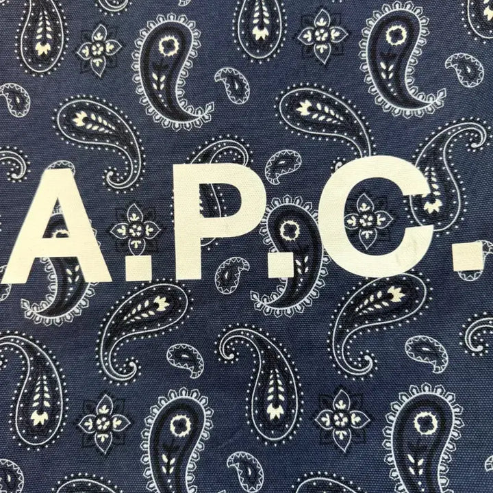 [BUNJANG] A.P.C. Paisley Canvas Tote Bag / 아페쎄 ( A.P.C. ) 페이즐리 캔버스 토트백