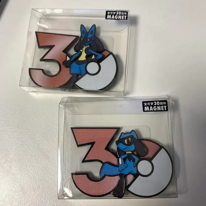[BUNJANG] Pokemon 30th Anniversary Magnet Set - Lucario &amp; Riolu (Sealed) / (미개봉) 포켓몬스터 30주년 기념 마그넷 루카리오 리오르 세트
