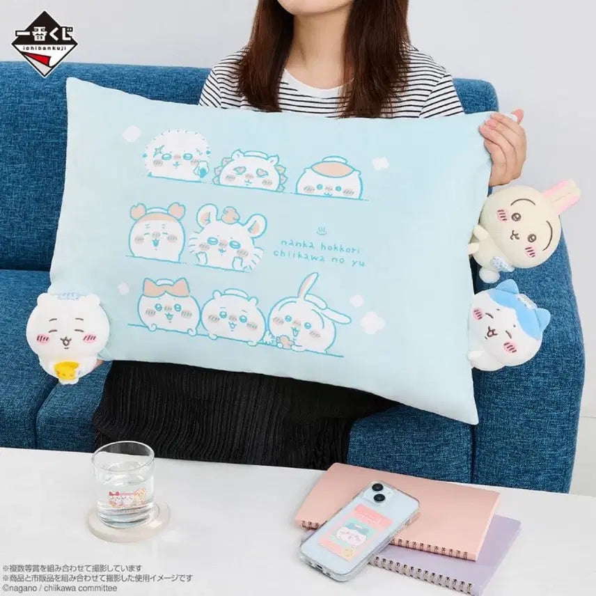 [SOLD OUT] (미개봉)먼작귀 치이카와 온천 쿠지 - 라스트원 쿠션