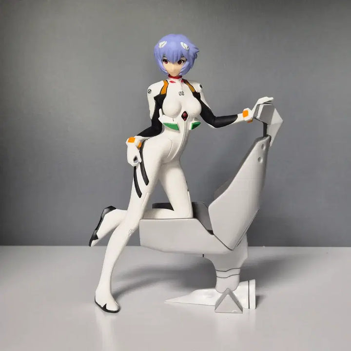 [BUNJANG] Evangelion Rei Ayanami &amp; Asuka "Girl with Chair" Figure Set / 에반게리온 아야나미 레이 피규어 girl with Chair